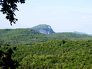 View of Whiteside Mountain from bench - east side